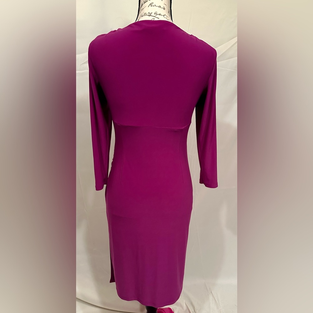 Ruched Jersey Surplice Dress - Picture 4 of 6